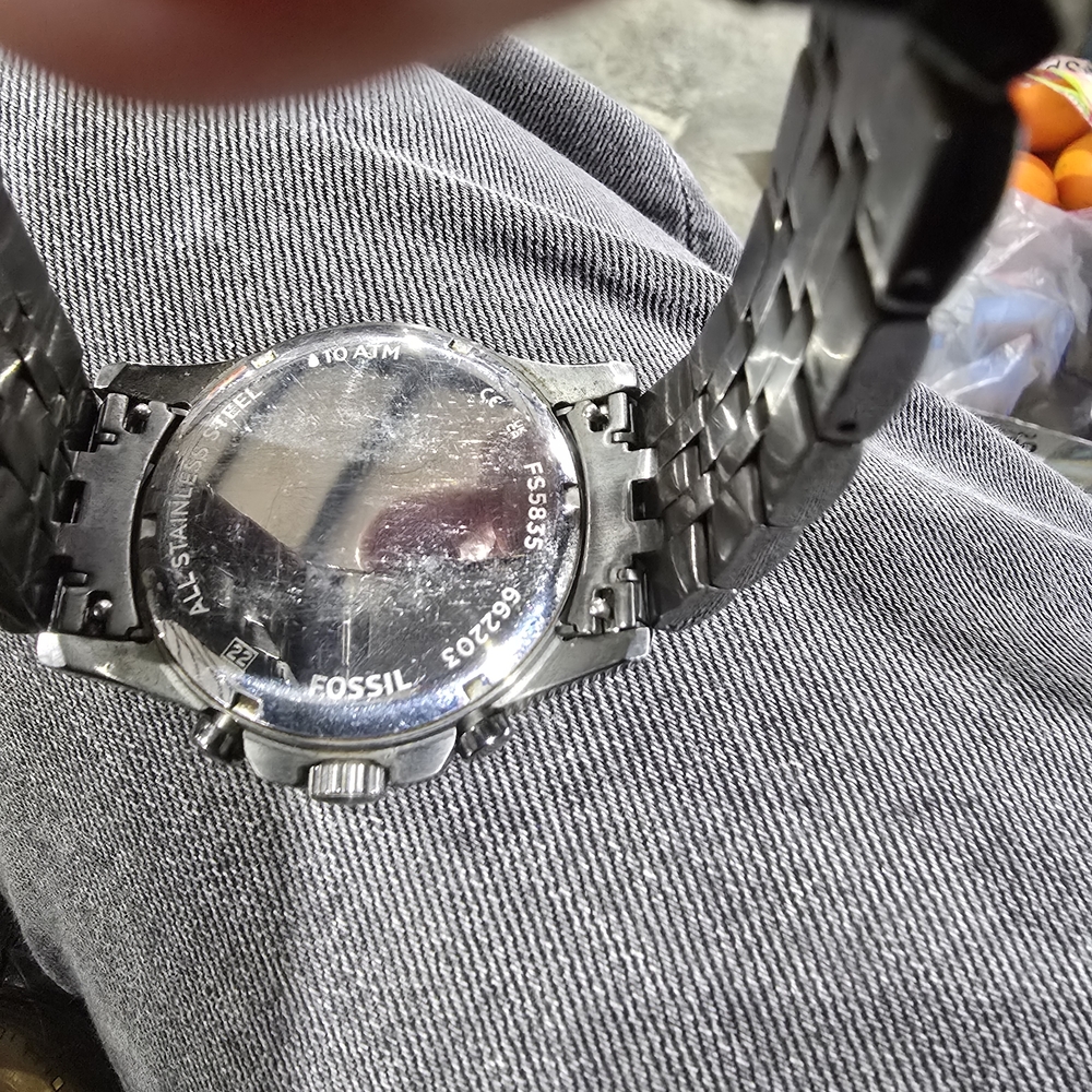Fossil Blue and Black Chronograph Watch - Picture 3 of 3